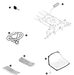 Customer Spec Diagram and Parts List for 40379X68A 2001 Briggs and Stratton Lawn Tractor